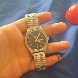 Citizen Men's Silver Watch with Black Dial